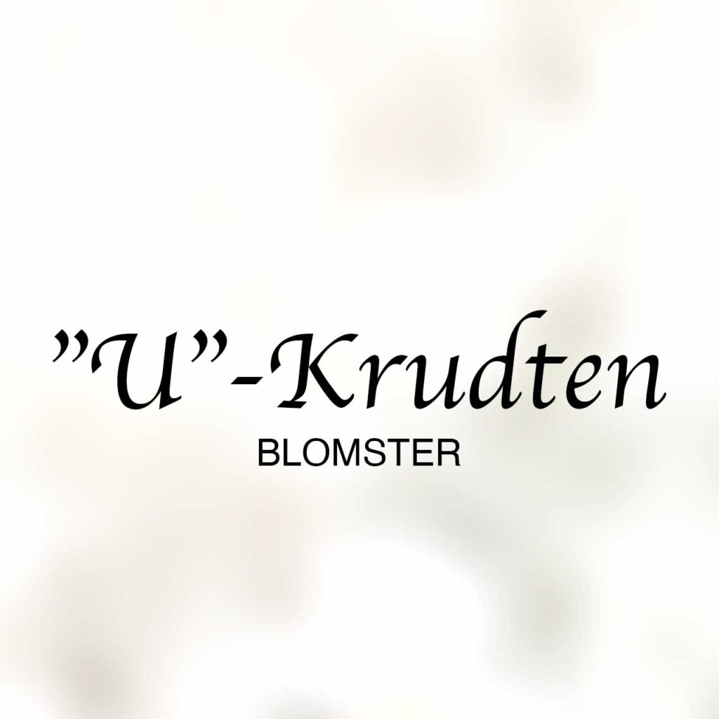 Logo til U-krudten blomster i Dianalund Centret